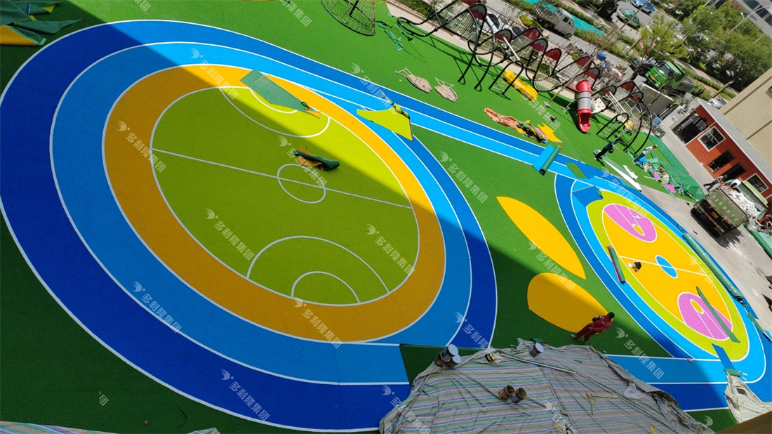 幼儿园户外场地设计,幼儿园人造草坪